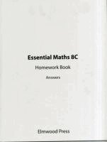Michael White - Essential Maths 8C Homework Answers, Häftad