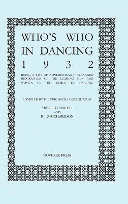 bokomslag Who's Who in Dancing, 1932