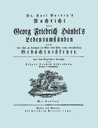 bokomslag Nachricht Von Georg Friedrich Handel's Lebensumstanden. (Faksimile 1784. Handel.)