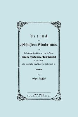bokomslag Versuch Einer Geschichte Des Clavierbaues. (Faksimile 1853).