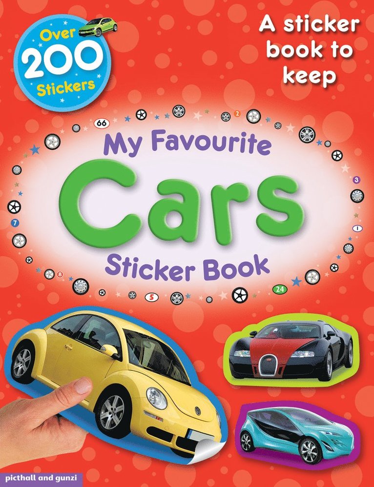 Chez Picthall - My Favourite Cars Sticker Book, Häftad