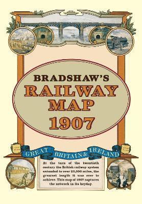 Bradshaw's Railway Folded Map 1907 1