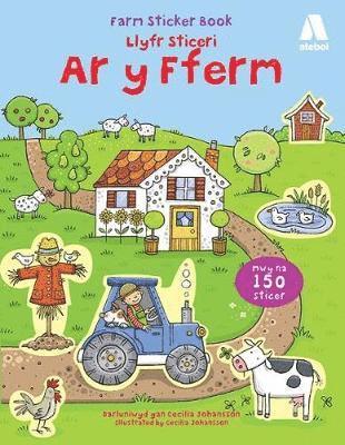 bokomslag Llyfr Sticeri ar y Fferm/Farm Sticker Book