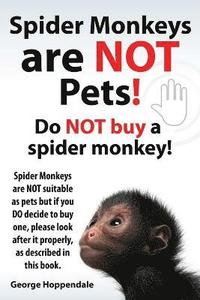 bokomslag Spider Monkeys Are Not Pets! Do Not Buy a Spider Monkey! Spider Monkeys Are Not Suitable as Pets But If You Do Decide to Buy One, Please Look After It