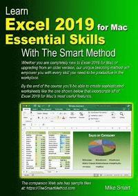 bokomslag Learn Excel 2019 for Mac Essential Skills with The Smart Method