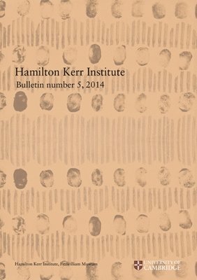 Jenny Rose, Lucy Wrapson - Hamilton Kerr Institute Bulletin Number 5, 2014, Häftad