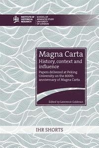 bokomslag Magna Carta: history, context and influence