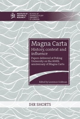 bokomslag Magna Carta: history, context and influence