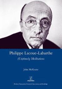 bokomslag Philippe Lacoue-Labarthe