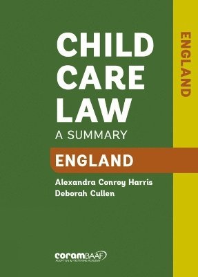 Child Care Law: England 7th Edition 1