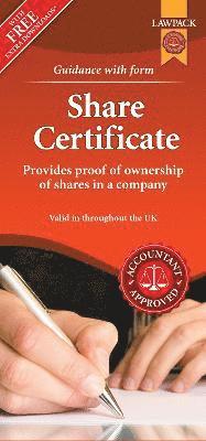 bokomslag Share Certificate