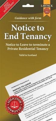 bokomslag Notice to End Tenancy in Scotland