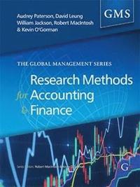 bokomslag Research Methods for Accounting and Finance