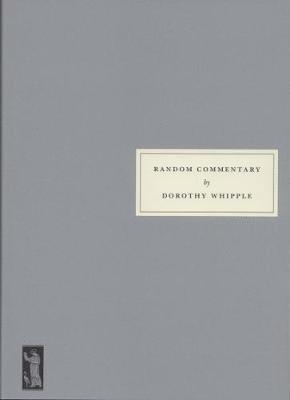 Dorothy Whipple - Random Commentary, Häftad