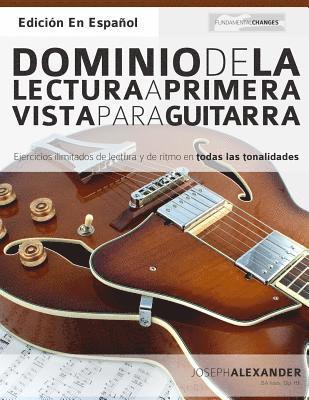 bokomslag Dominio de la lectura a primera vista para guitarra