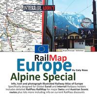 bokomslag Rail Map Europe - Alpine Special