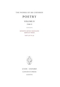 bokomslag Poetry IV, tome 6