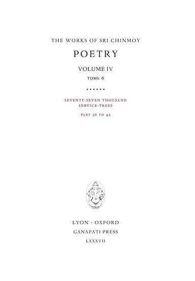 bokomslag Poetry IV, tome 6