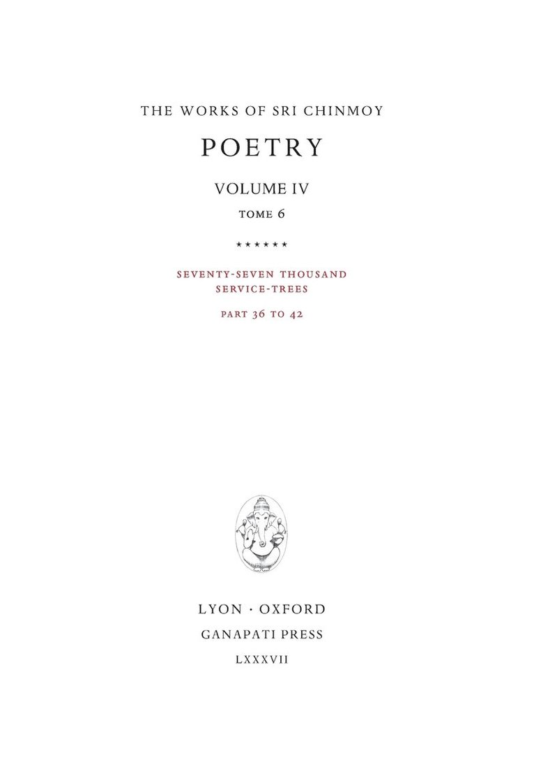 Poetry IV, tome 6 1