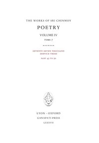 bokomslag Poetry IV, tome 7