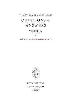 Sri Chinmoy - Answers IV, Inbunden