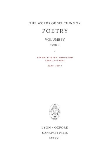 bokomslag Poetry IV, tome 1