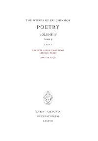bokomslag Poetry IV, tome 5