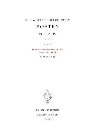 bokomslag Poetry IV, tome 5