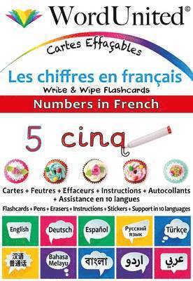 bokomslag Numbers in French - Write & Wipe Flashcards with Multilingual Support