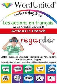 bokomslag Actions in French - Write & Wipe Flashcards with Multilingual Support