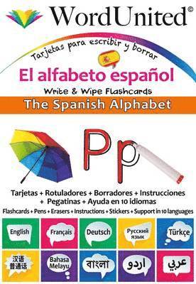 bokomslag The Spanish Alphabet - Write & Wipe Flashcards with Multilingual Support (European Spanish)