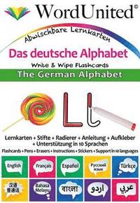 bokomslag The German Alphabet - Write & Wipe Flashcards with Multilingual Support