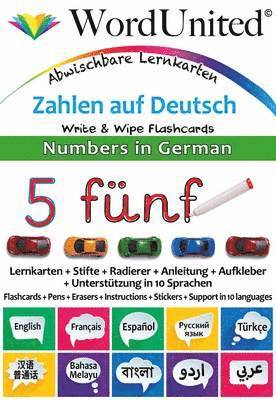 bokomslag Numbers in German - Write & Wipe Flashcards with Multilingual Support