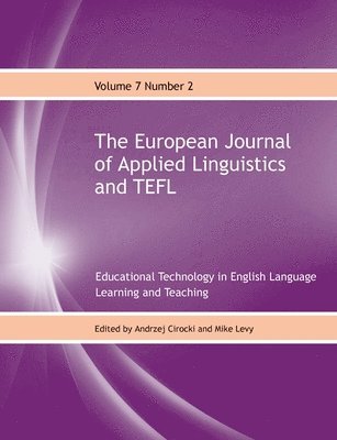 bokomslag European Journal of Applied Linguistics and TEFL