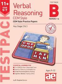 bokomslag 11+ Verbal Reasoning Year 5-7 CEM Style Testpack B Papers 1-4