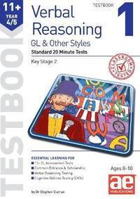 bokomslag 11+ Verbal Reasoning Year 4/5 GL & Other Styles Testbook 1