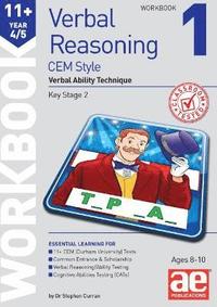 bokomslag 11+ Verbal Reasoning Year 4/5 CEM Style Workbook 1
