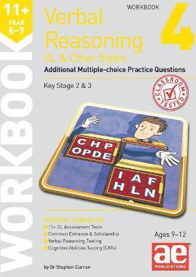 Stephen C. Curran, Andrea F. Richardson, Katrina MacKay - 11+ Verbal Reasoning Year 5-7 GL & Other Styles Workbook 4, Häftad