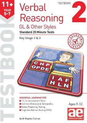 11+ Verbal Reasoning Year 5-7 GL & Other Styles Testbook 2 1