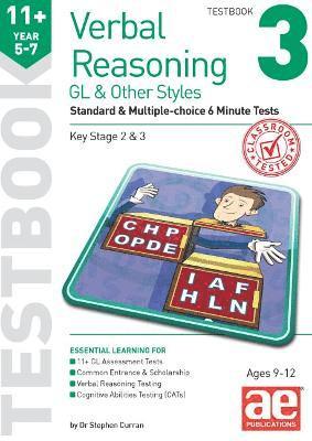 11+ Verbal Reasoning Year 5-7 GL & Other Styles Testbook 3 1