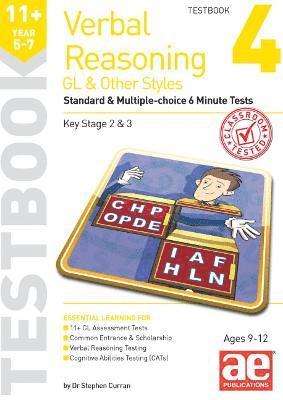 bokomslag 11+ Verbal Reasoning Year 5-7 GL & Other Styles Testbook 4