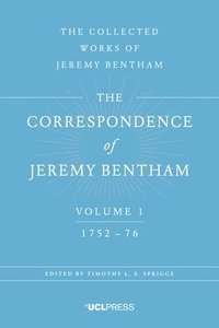 bokomslag Correspondence of Jeremy Bentham, Volume 1