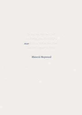 Mererid Hopwood - Mae, Häftad