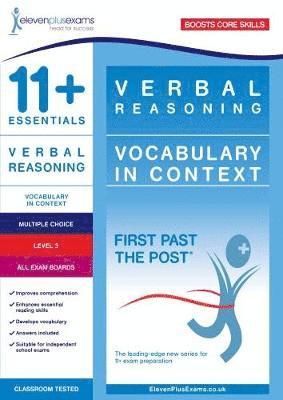 11+ Essentials Verbal Reasoning: Vocabulary in Context Level 3 1