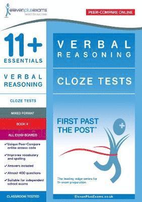 11+ Essentials Verbal Reasoning: Cloze Tests Book 4, Häftad