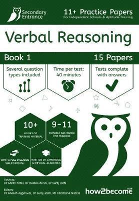 11+ Practice Papers For Independent Schools & Aptitude Training Verbal Reasoning Book 1 1