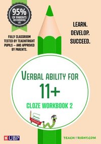 bokomslag Verbal Ability for 11 +: Cloze Tests Workbook 1 (Year 4 - Ages 8-9)