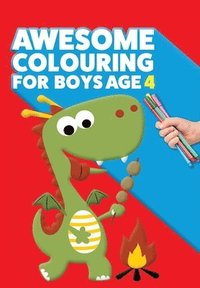 bokomslag Awesome Colouring Book For Boys Age 4