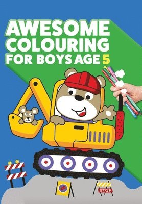 bokomslag Awesome Colouring Book For Boys Age 5