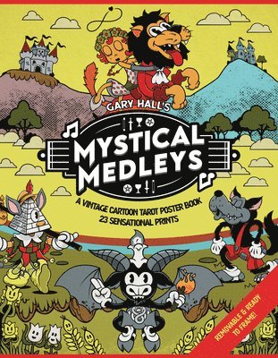 bokomslag Mystical Medleys: A Vintage Cartoon Tarot Poster Book